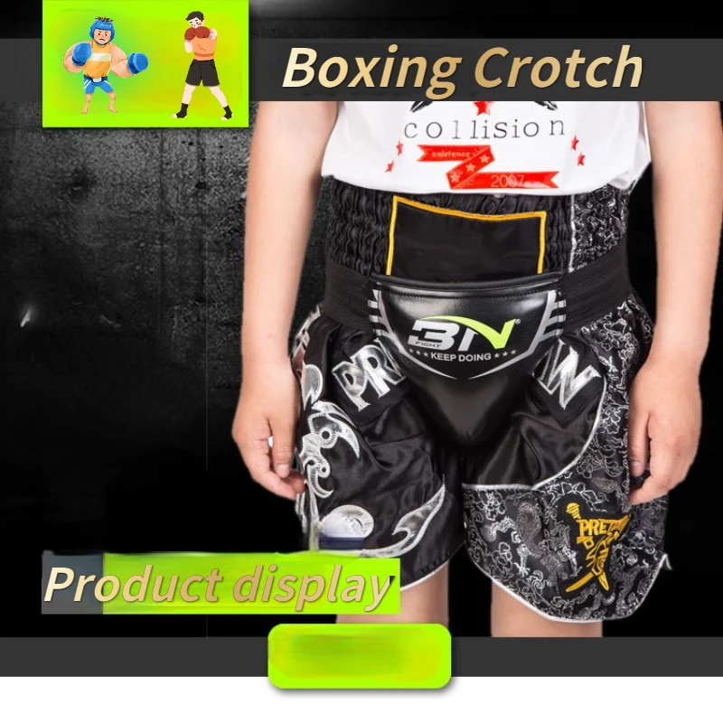 Protection Training Equipment for Kids and Adults, Boxing Crotch Protector, MMA Muay Thai Jockstraps, Taekwondo Groin Guard