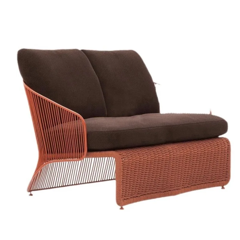 

Rattan sofa, outdoor villa courtyard hotel B & B waterproof and sunscreen, sofa chair furniture