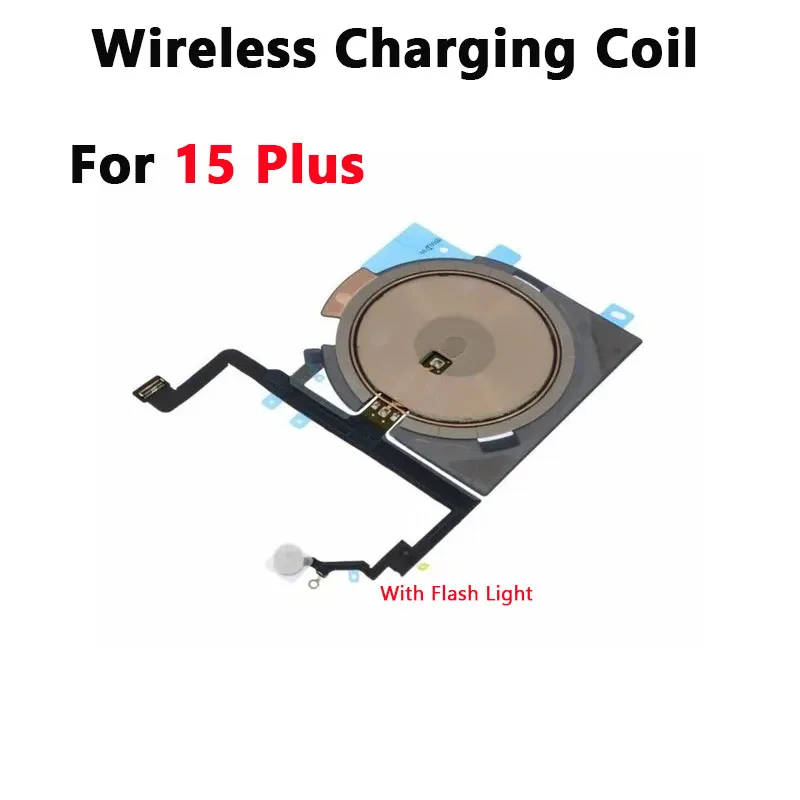 1PCS Wireless Charging Coil Flash Flex Cable for iPhone 15 15 Plus 15 Pro 15 Pro Max Charger Panel Sticker WPC Pad Tape Parts