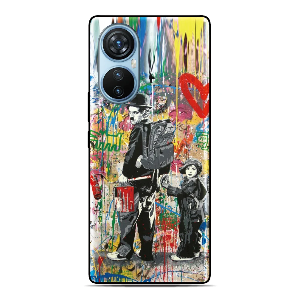 Graffiti-Kunst-Abdeckung für Realme C85 15 Pro 5G C75 C51 C53 C63 C65 C67 C31 C30 C35 C55 C33 4G C21 C12 Reno 8T 10 8 7 Handyhülle