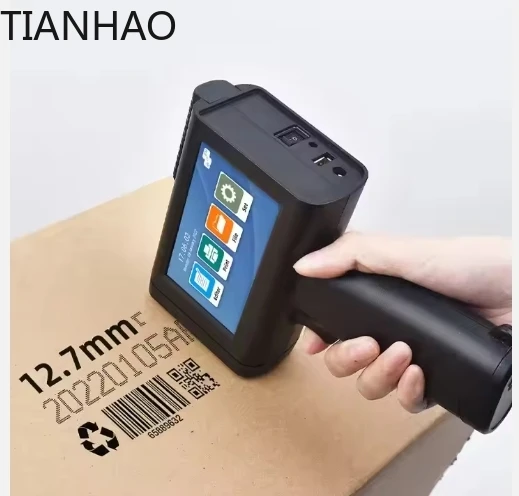 M10 Labeling Machine Bag Date Printer Bottle Batch Coding Machine for Expiration Dates Portable Handheld Plastic Inkjet Printers