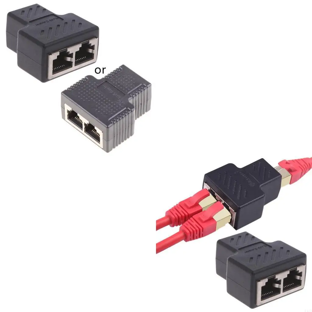 

F42D Ethernet Splitter Coupler Adapter разъем Adapter от 1 до 2 способов подключения для P