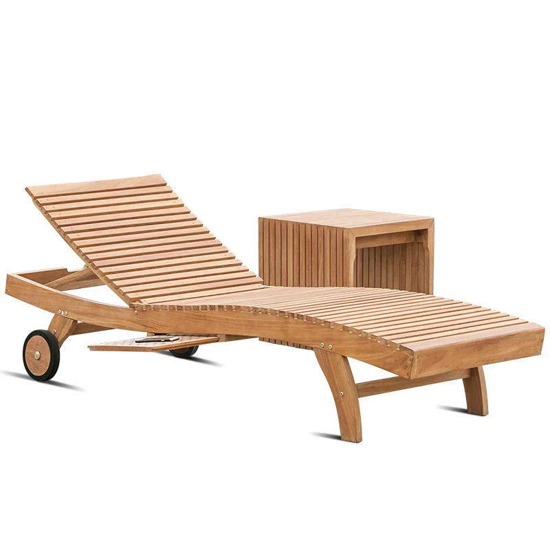 

Outdoor teak loungers, swimming pool hotel bed and breakfast, terrace waterproof and sun protection