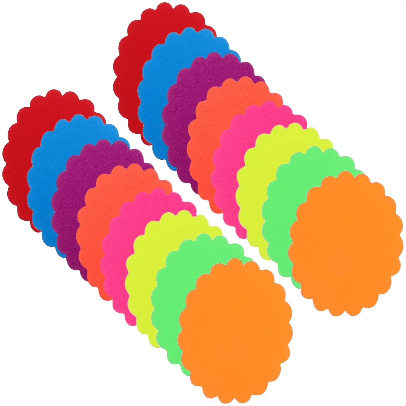 

400pcs Price Tags Label Explosion Stickers Fluorescent Sale Signs Retail Store Supplies Blank Paper Folder Tag Pricing Small