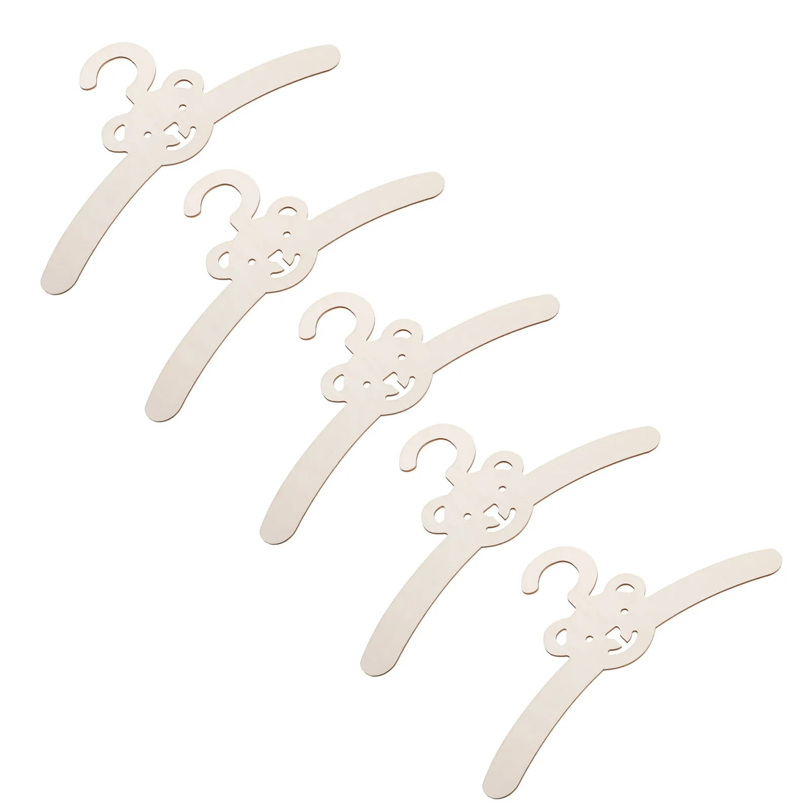 5Pcs Wooden Hangers Non Slip Clothes Rack Adjustable Small Hangers for Closet Organizers - view 6