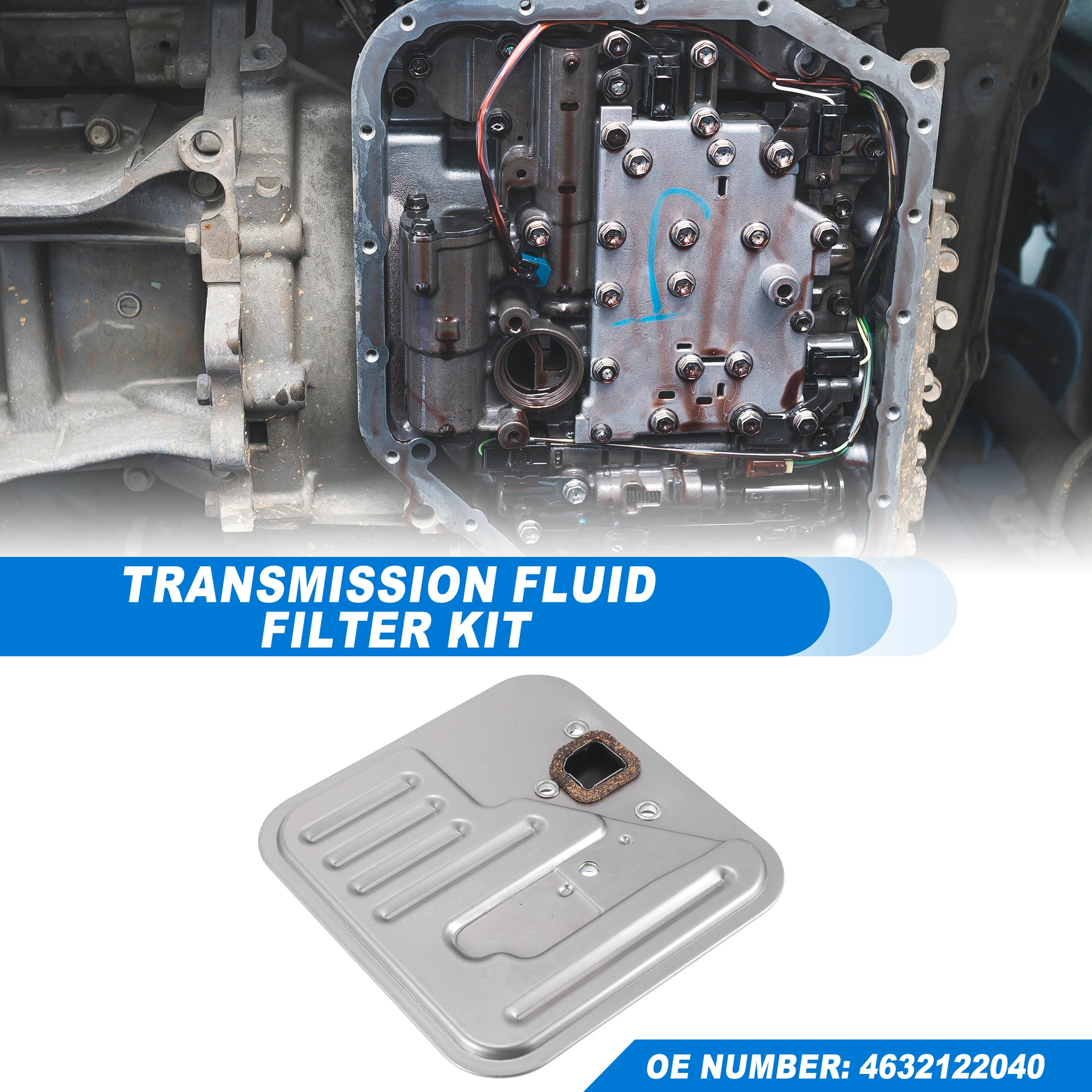 UXCELL KM175 KM176 Automatic Transmission Filter Oil Pan Fit for Hyundai Accent 1999 No.4632122040/4632122050