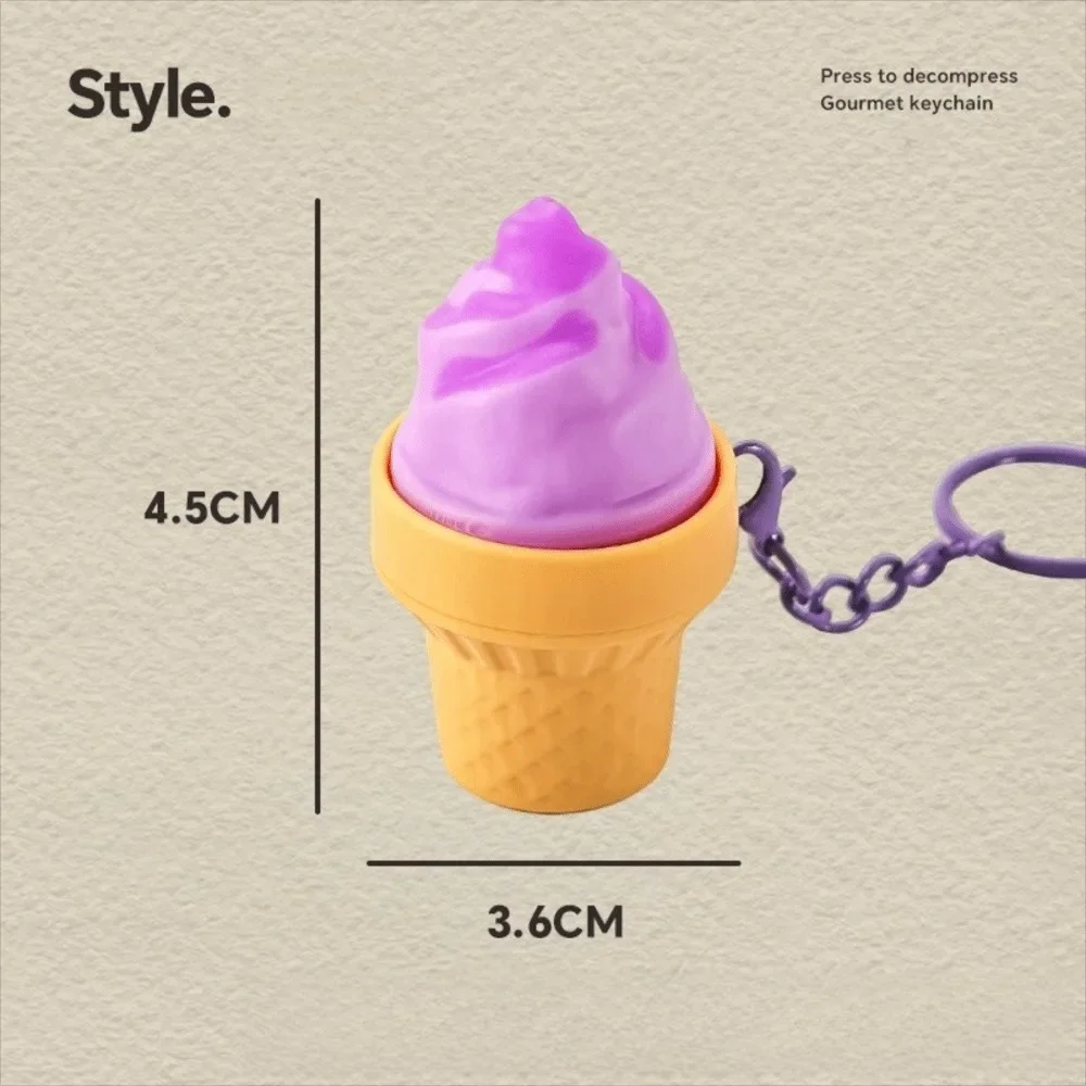 Cartoon Calming Keychain Keys Pumpkin Ghost 3D Printed Anti-stress Pendant Finger Button Bag Charms Foods Clicker Key Chain