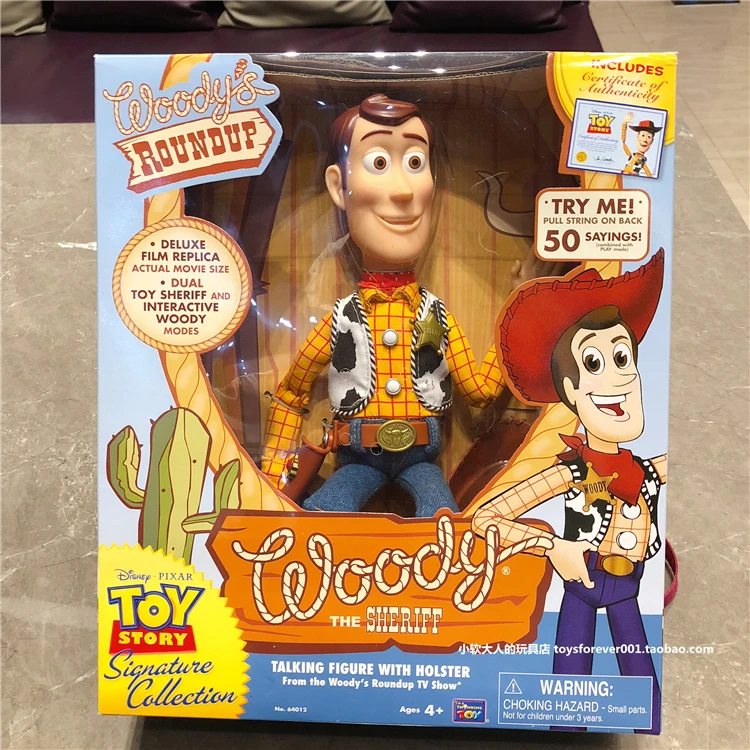 

1:1 Disney Genuine Toy Story 3 Hoodywoody Pull String Pull Ring Audible Interactive Collector's Edition Toy Doll Gift