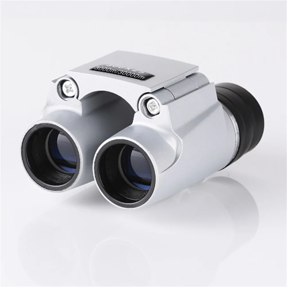 300X25 Portable Mini Waterproof Aluminum Alloy Binocular Telescope 8X Magnification Long Range Auto Focus Powerful Binoculars