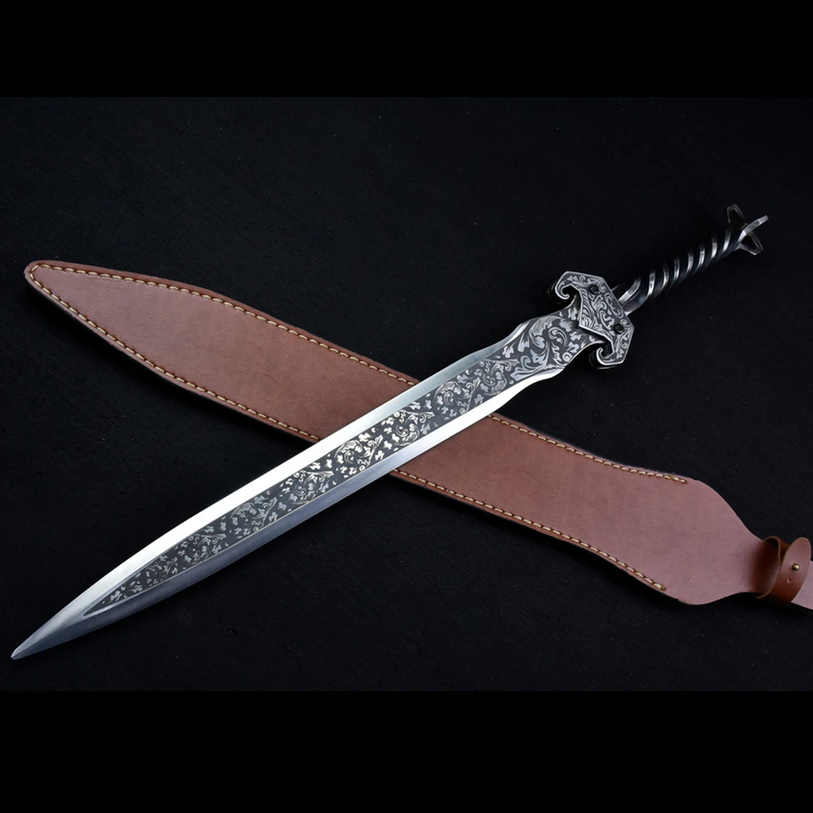 

Movie and TV cosplay: Ghost Warrior Sword,Stainless steel Blade weapons, Knight katana, Combat training, Medieval reconstruction