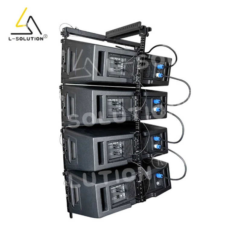 HDL20 Active Dual 10 Inch Hdl30 Plug And Play 4pcs Neodymium Magnet Outdoor Stage Line Array Speakers Professional For Stage