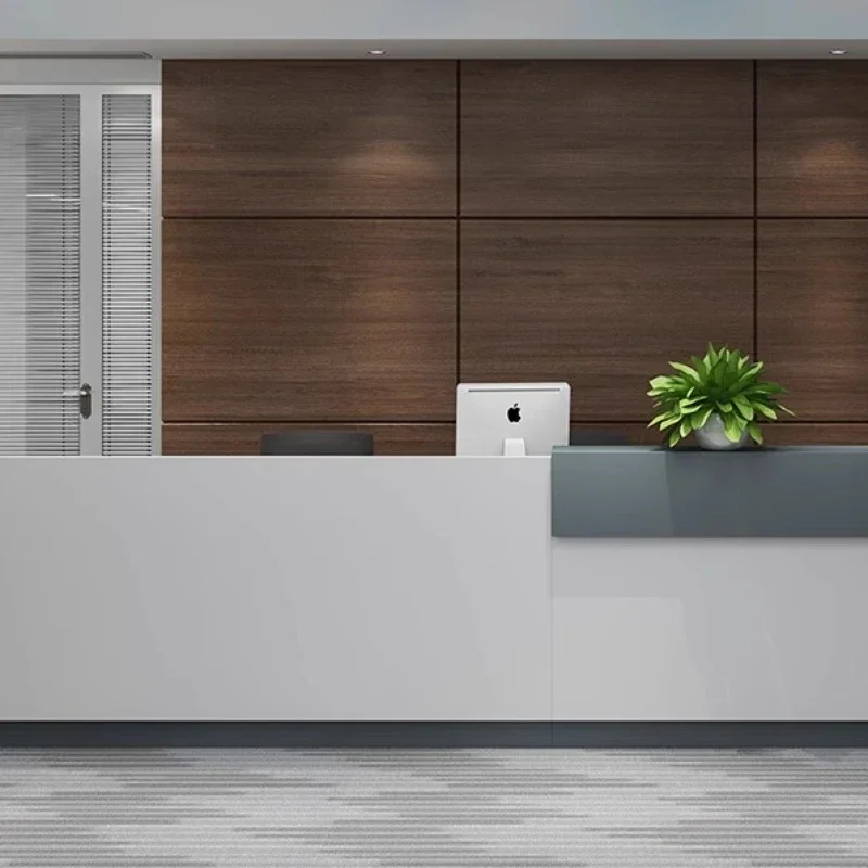 White Curved Reception Desks Modern Hotel Corner White Reception Desks Modern Church Recepcion Mostrador Office Furniture