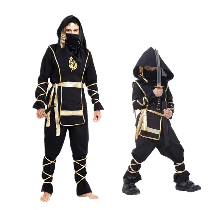 New Kid Ninja Costumes Halloween Party Boys Girls Warrior Stealth Children Cosplay Assassin Costume Children's Day Gifts