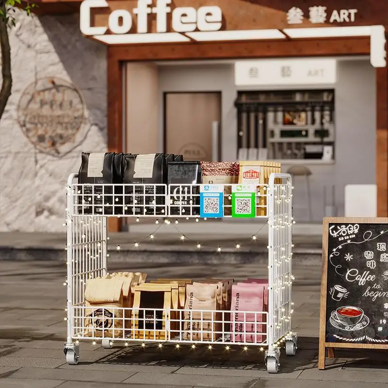 

Foldable stall trolley Night market stall ice powder snack cart Mobile sushi sausage special