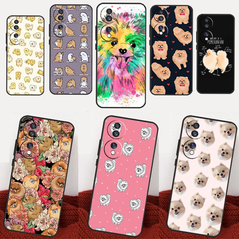 Pomeranian Dog Case For Honor 90 Lite 70 Lite 50 X8a X9a X7a X6a X7 X8 X9 Magic 5 Pro 4 Lite 9X 8X Coque