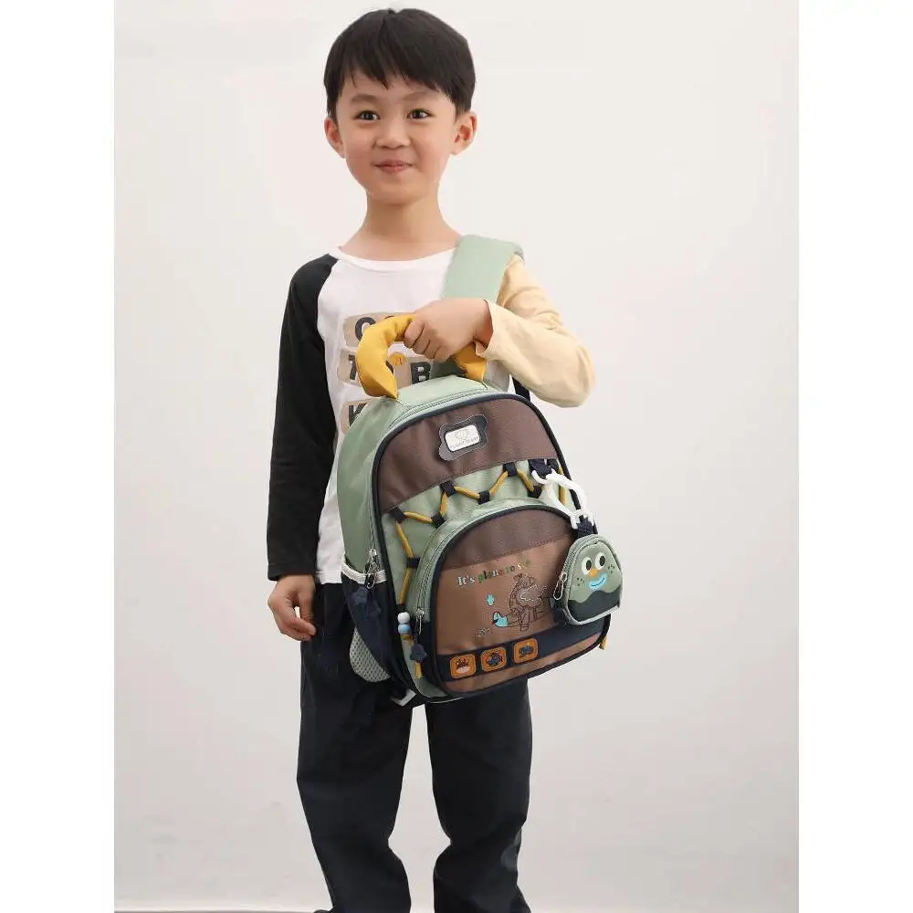New Cartoon Kindergarten Backpack Mini Kids School Bag For Boys Girls Toddler Baby Unisex Lightweight Durable Retro Casual