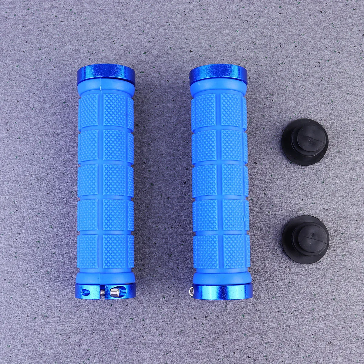 

1 Pair Lockable Bike Handlebar Grips Skid-Proof Rubber Cover Dual-End Screw For Mountain Road Cycling Comfort Grip Anti-Slip