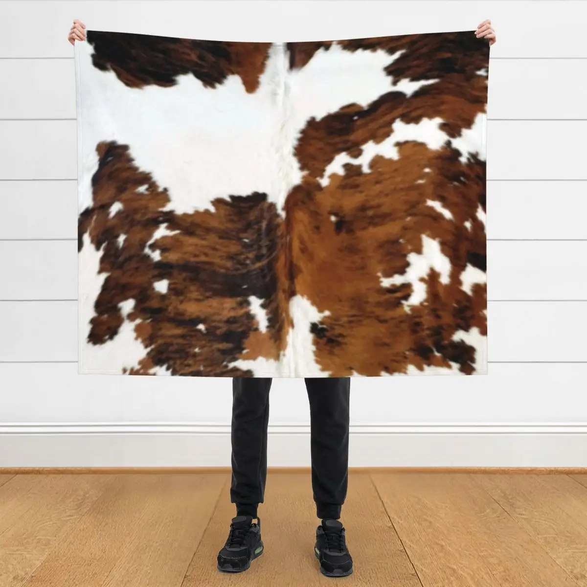 

Brindle Cow Hide Throw Blanket Luxury Throw Camping halloween christmas decoration Blankets