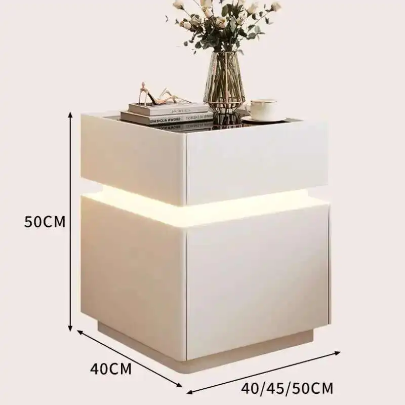 

Drawers Storage Nightstand Modern Trendy Luxury Nordic Bedside Table Simple Minimalist Comodas De Quarto Bedroom Furniture