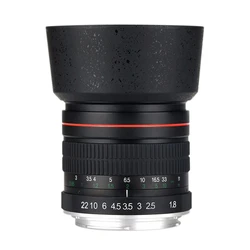 85Mm F1.8 Camera Lens For Canon F1.8 Large Aperture Fixed Focus Portrait Macro Pure Manual Focus SLR Camera Lens