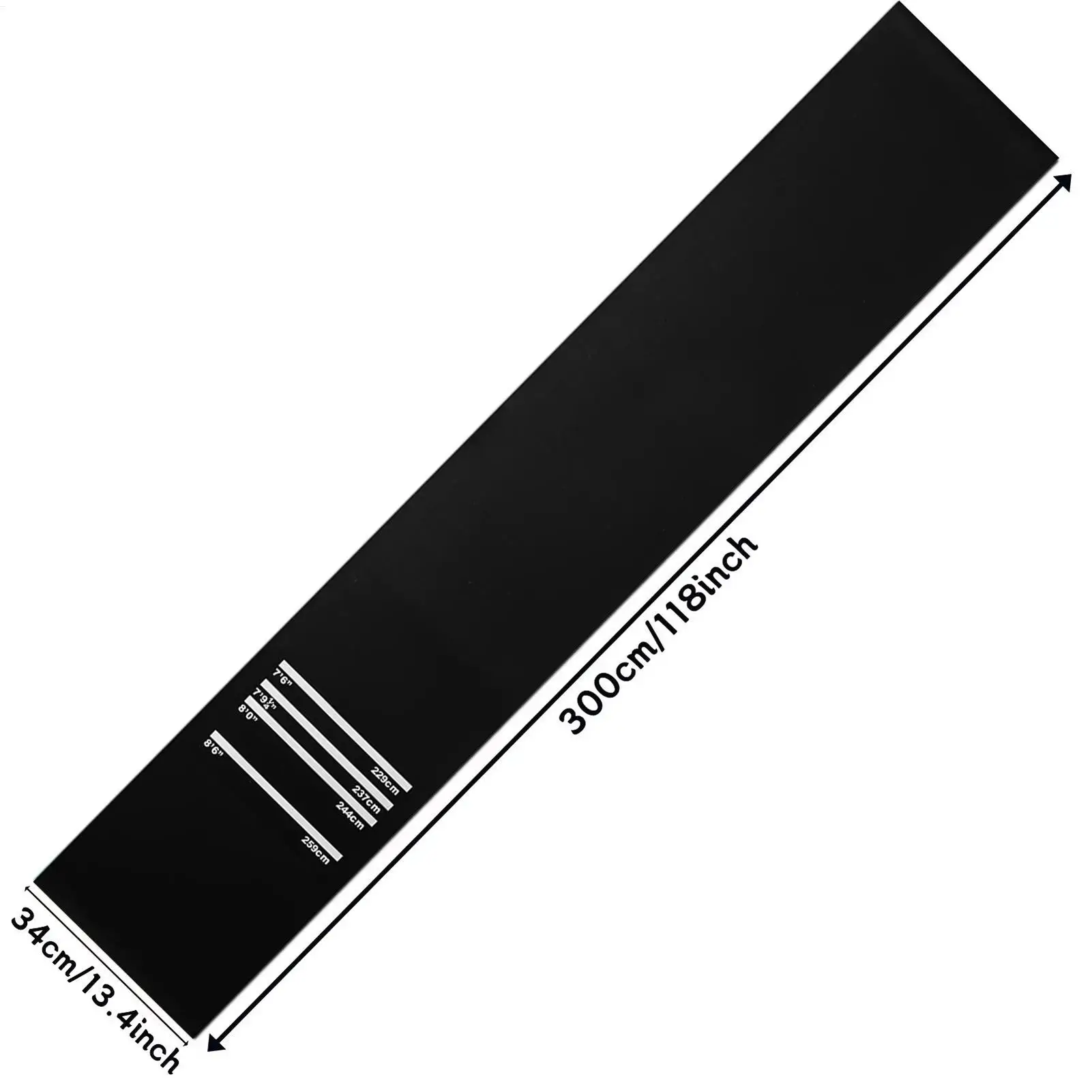 Multi-functional dart mat with rubber granules, anti-slip dartboard, 4 throwing distances, Non-slip Dart Carpet Runner 300x34cm view 6