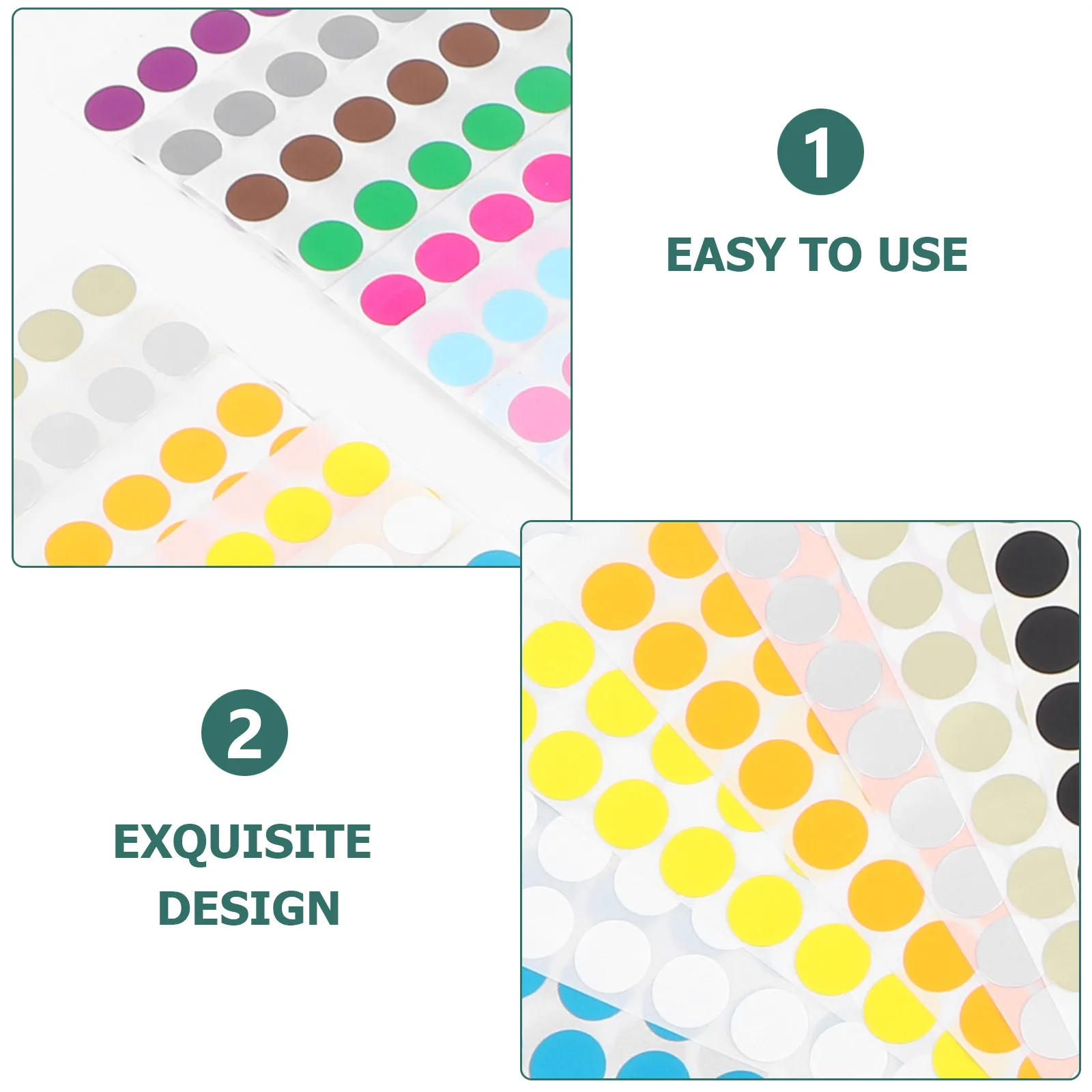 

Colorful Dot Labels Sticker Round 16 Sheets Gifts Halloween Tag Gift Wrappers Bookmarks Scrapbook Decorative Art Decals Premium