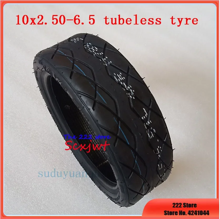 10X2.50-6.5 tubeless Tires fits for 10 inches Electric Scooter 36V 48V Motor Hub Front or Rear Wheel Vacuum tyres