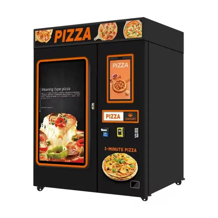 Customized Piza Vending Machine Atm Automatic Cleaning Automated Pizza Vending Machine