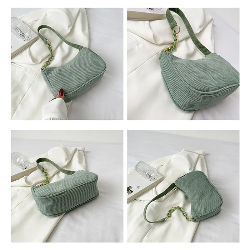 Ombro de veludo feminino, Bolsas tiracolo, monocromáticas, bolsas simples, moda casual, novas