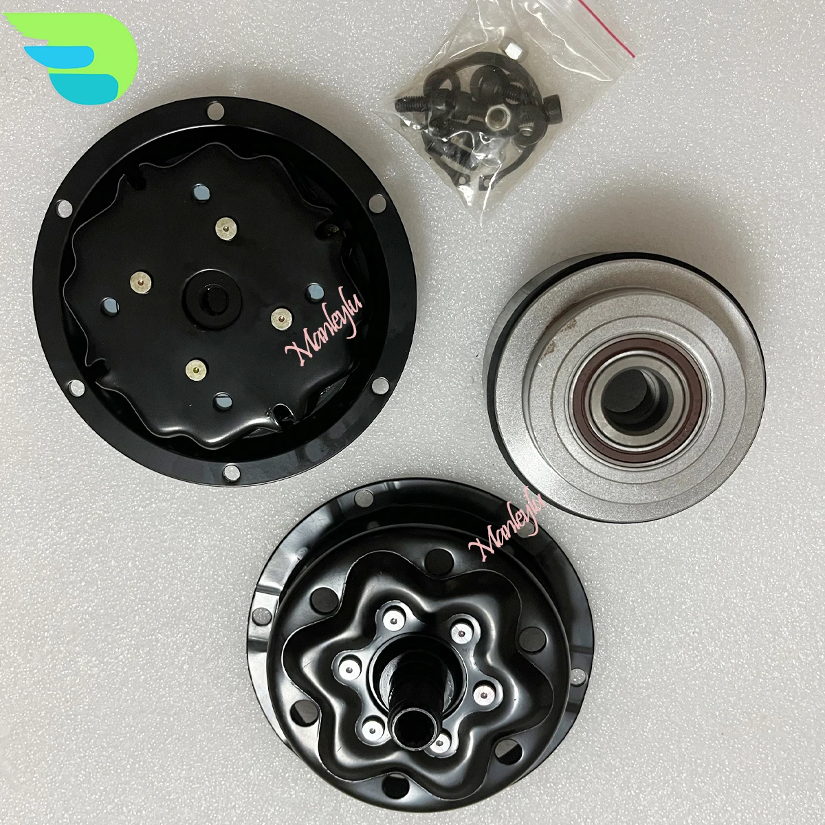 AC Compressor Clutch Pulley for VW Transporter T5 MULTIVAN V POLO TOUAREG PHAETON 3D0820805G 7H0820805J 7H0820805B 3D0820805B