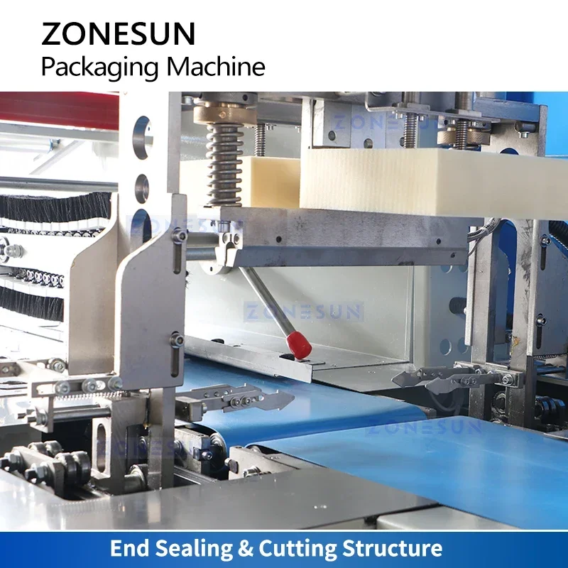 ZONESUN ZS-ZB600W Automatic Vegetable Flow Wrap Packing Machine Fresh Salad Bread Bakery Pillow Pouch Packaging Line