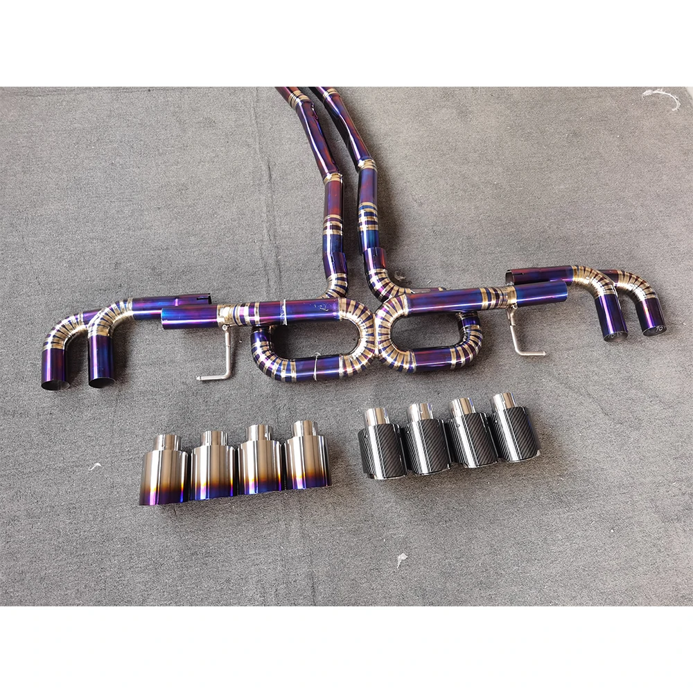 عادم عالي الأداء لامبورغيني URUS 4.0 2018 304/صندوق ماسورة عادم من سبائك التيتانيوم معبأة