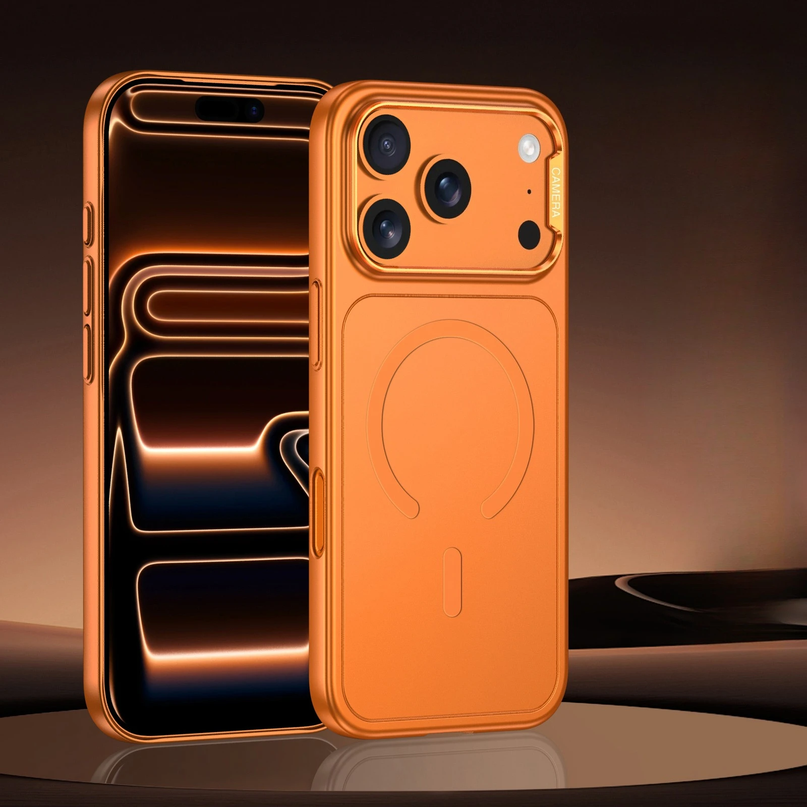 حافظة لهاتف آيفون 17 برو ماكس لهاتف Magsafe حافظة هاتف بلاستيكية مغناطيسية لهاتف آيفون اير 17 برو 17 برو ماكس غطاء حماية مطلي بالكهرباء