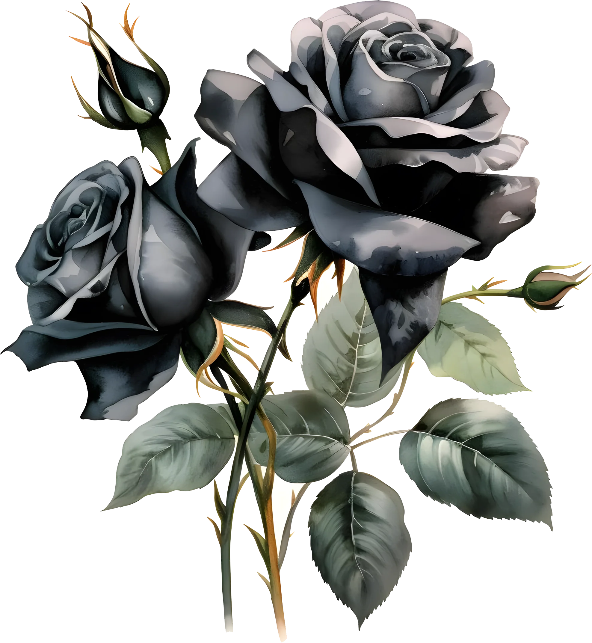 

DK343# A Bouquet of Roses Car Decals Weather-Resistant Vinyl Stickers for Windows, Bumper, Crafts-PVC Material Vehicle Decals