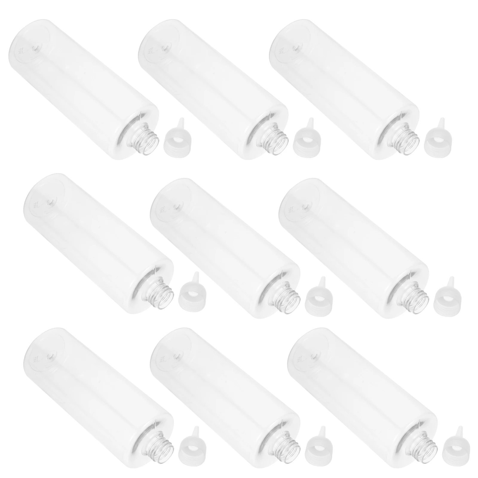 

10 Pcs Squeeze Bottles Bottled Dispenser Container Pigment Plastic Pointed Emulsion Transparent Empty Ink