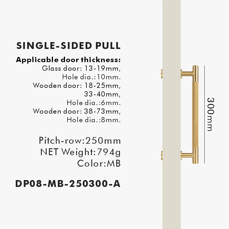 Nurlin Messing Deur Dubbel Enkelzijdig Gekartelde Trekstang Houten Poort Glazen Deur Doucheruimte Keukenapparaat Mat Goud Zwart Brons