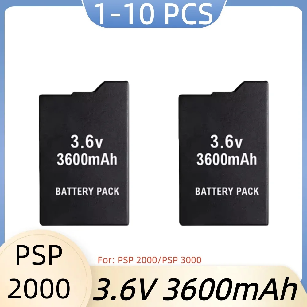 3.6V For PSP 2000/3000 3600mAh Rechargeable Lithium Battery Pack for PSP 1000 PSP-S110 3600mAh Lithium Batteries