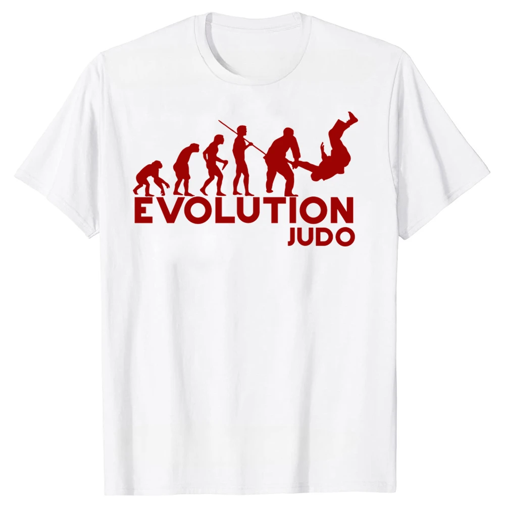 Summer Graphic Cotton Streetwear Gifts T-shirt  Evolution Judo Retro Martial Arts Jiujitsu Gift Holiday Xmas Classic T Shirts