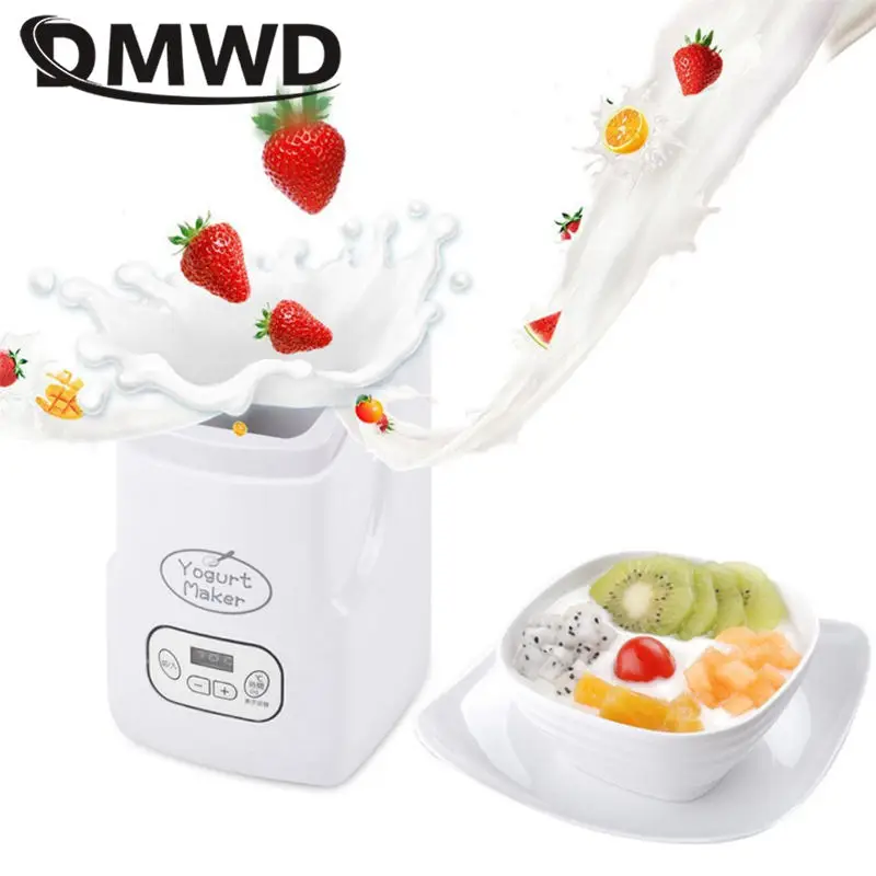 DMWD 110V 220V Full-automatic Electric DIY Yogurt Maker Multifunctional Japanese Leben Rice Wine Natto Caspian yogurt Machine