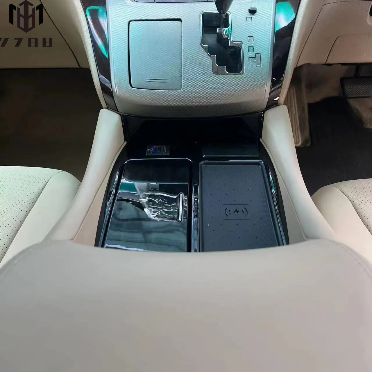 من أجل To yo ta Alphard/Vellfire 30 AGH صندوق مسند الذراع مع شحن لاسلكي