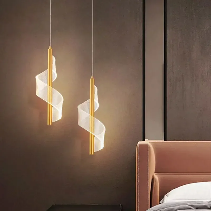 

Modern Designer Pendant Lights Originality Personality Long Line Hanging Lamps Bedroom Parlor Hotel Cafe Aisle Corridor Fixtures