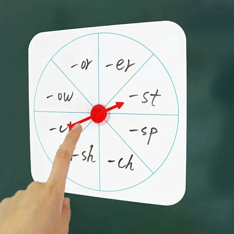 Pizarra blanca magnética con tocadiscos borrable, instalada con punteros de ventosa, juguetes interactivos, juegos de enseñanza, accesorios de dibujo aleatorios