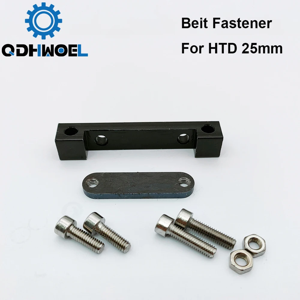 QDHWOEL E-series Belt Fastener For Width 25mm Open-Ended Timing Belt Transmission For X/Y Axis Hardware Tools Machine Parts