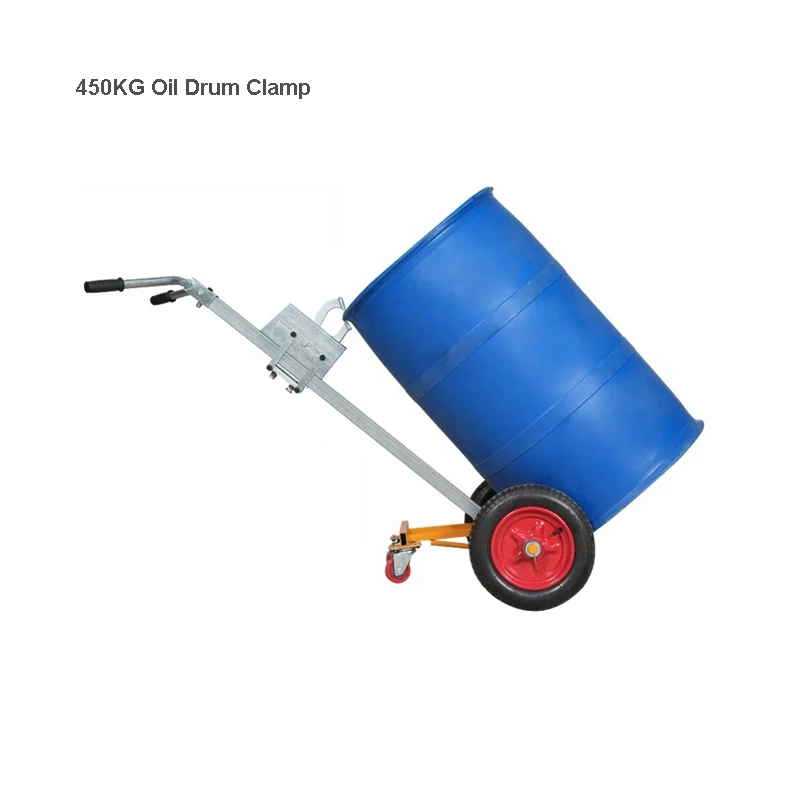 450KG Small Forklift Oil Drum Handling Truck Loading And Unloading Truck Simple Trolley Material Handling Tool Oil Drum Truck