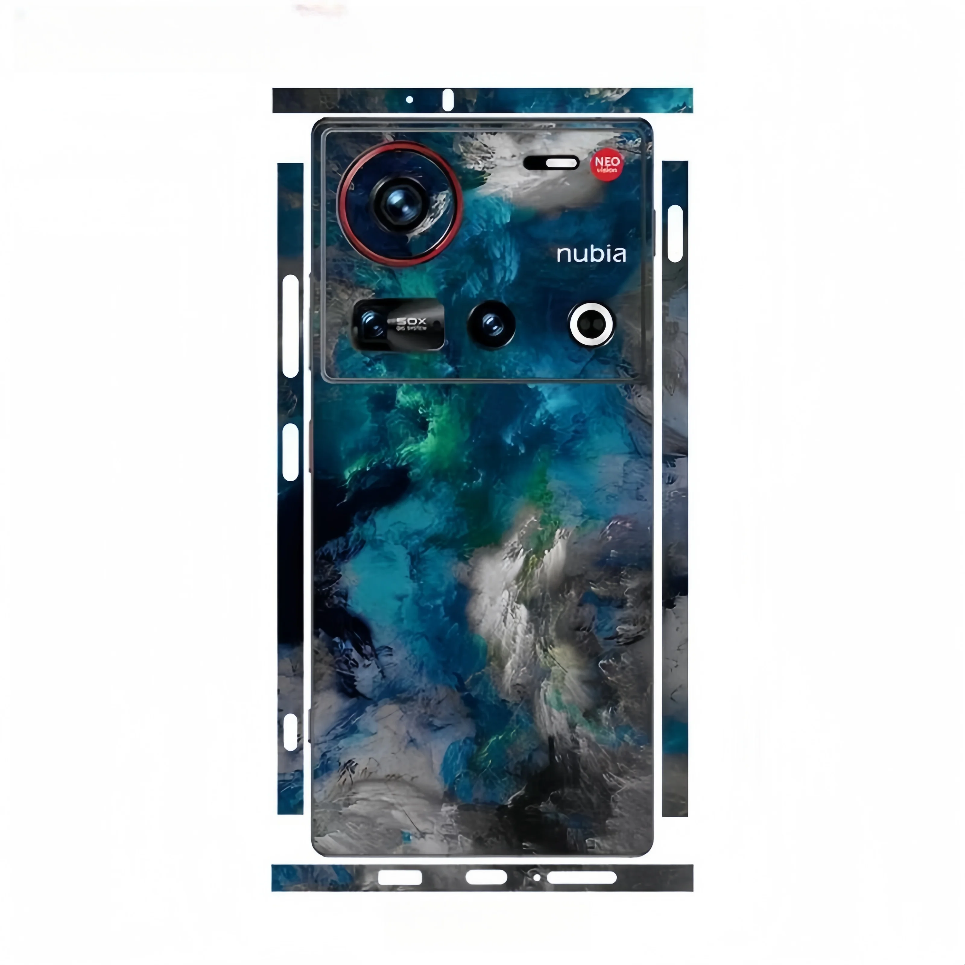 Colorful Sticker for Nubia Z70 Ultra Z50 Ultra 5G Back Screen Protector Hing Side Skin Protective Film Z60 ultra