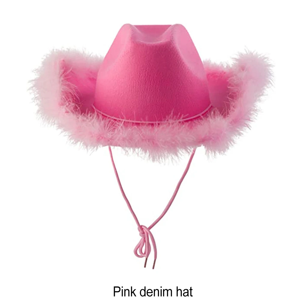 

Premium PVC Women Felt Cowboy Hat Wide Applicable Occasions Unique Universal Match