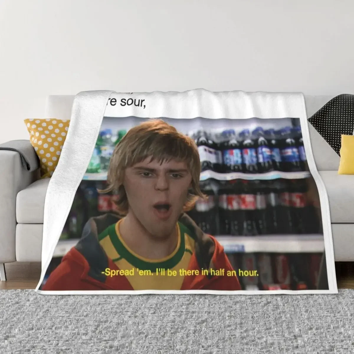 Funny Quote Jay The Inbetweeners spread em poem Throw Blanket Hairys Extra Large Throw Sofa Quilt Thermal Blankets