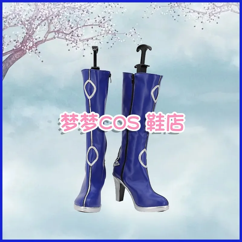 Gra Naraka: Bladepoint ‌    NARAKA ‌   Buty do kostiumu Lannie Cosplay, ręcznie robione botki ze sztucznej skóry, buty anime na karnawał, imprezę, Halloween