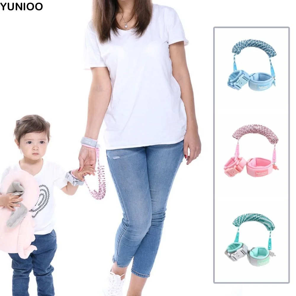 

Elastic Baby Link Traction Rope Bracelet Loss prevention Anti-lost Wrist Link Band Key Lock Reflection Children Safety Harness