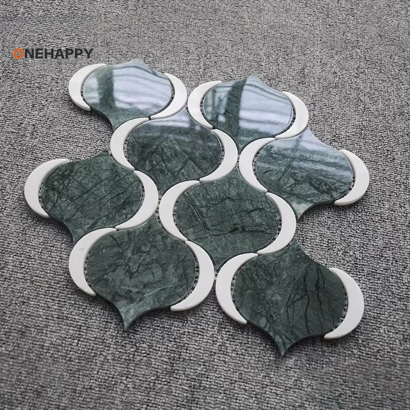 

Manufacturer Supplier Stone Mosaic Building Material Mosaic Tile Carrara White Waterjet Marble Stone Mosaic Tile home